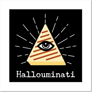 Halloumi Illuminati All Seeing Eye Posters and Art